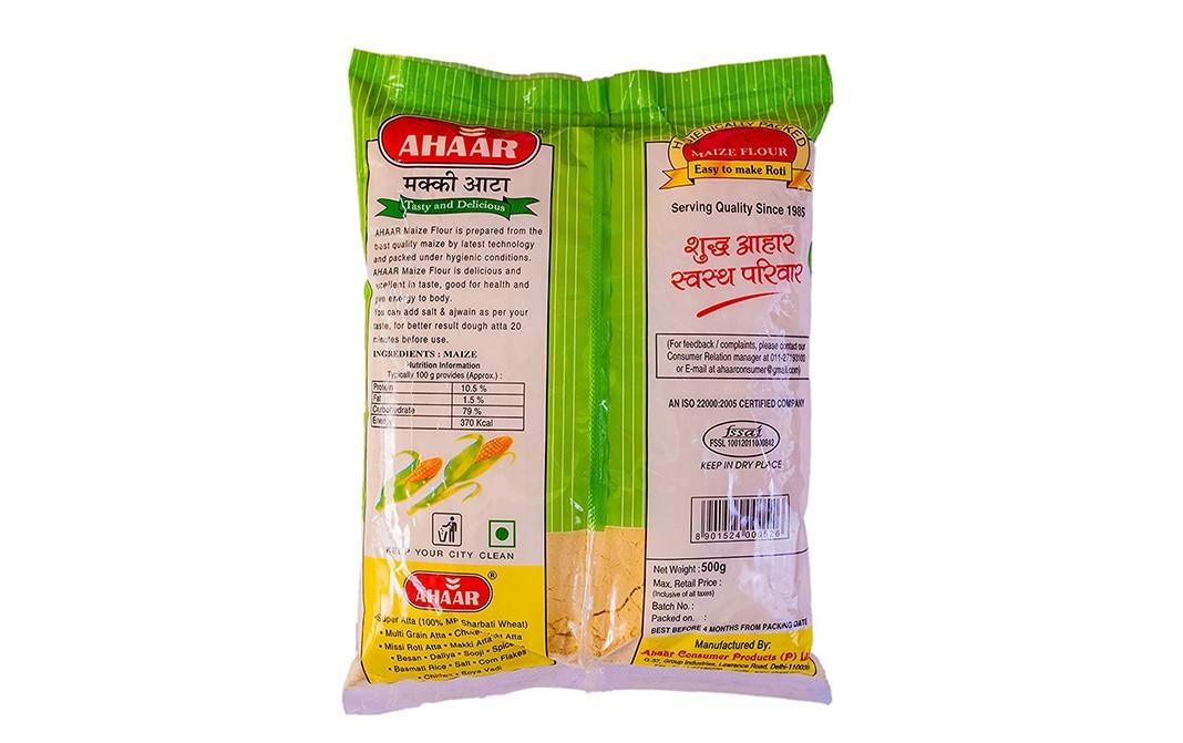 Ahaar Maize Flour    Pack  500 grams